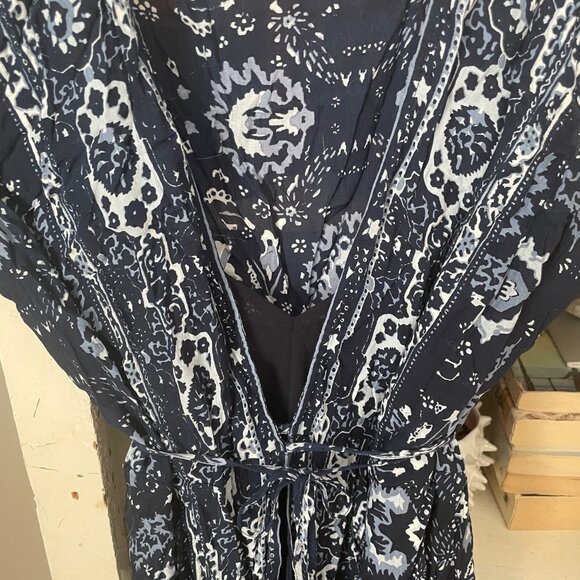 Paisley Midi Wrap Dress - Picture 3 of 4